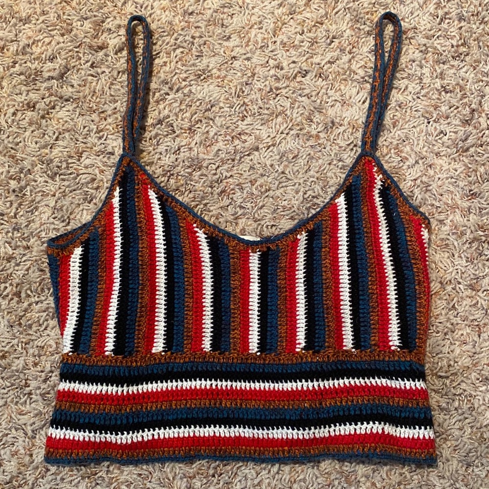 Crochet retro crop top